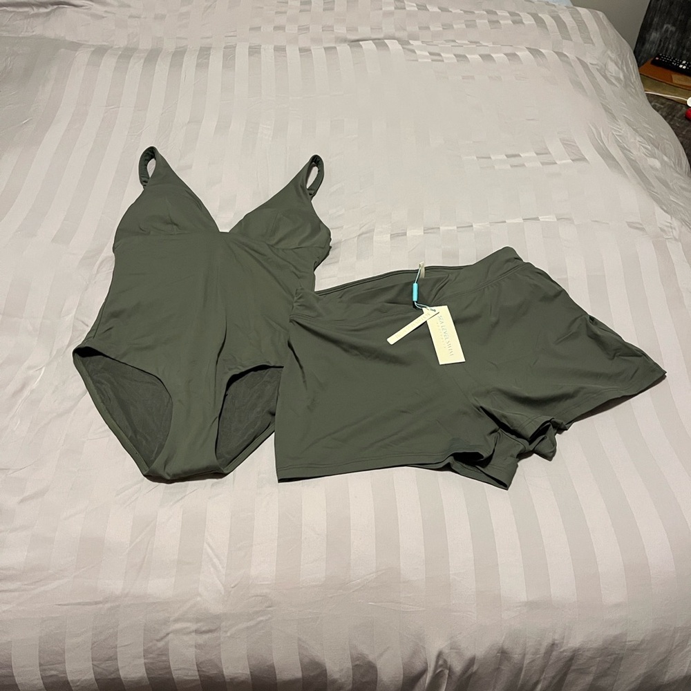 Sea Level Swim Sage Green Swimwear